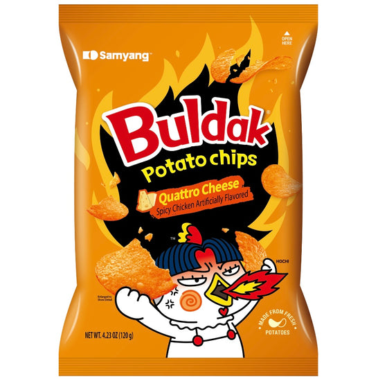Buldak Potato Chips Quattro Cheese
