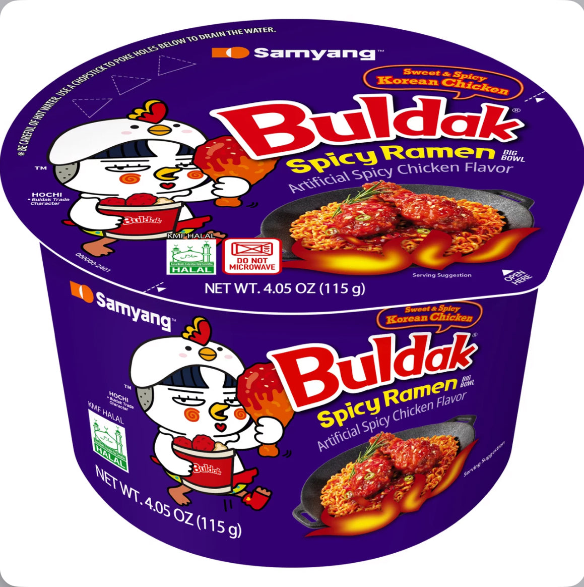 Buldak Ramen Bowl Sweet & Spicy Korean Chicken