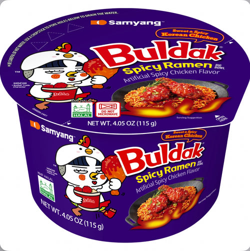 Buldak Ramen Bowl Sweet & Spicy Korean Chicken